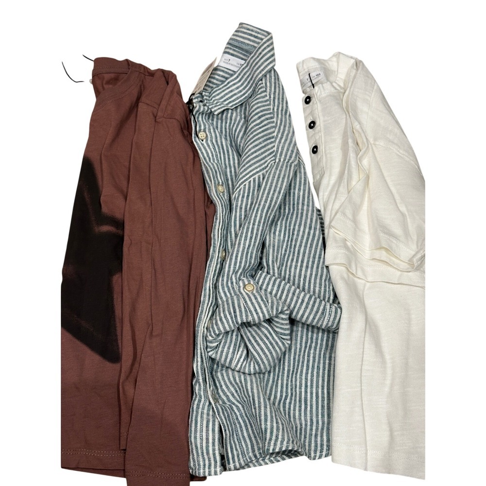 Zara Kids Boys Size 7 Shirt Bundle NWT Tee Lot 3pc